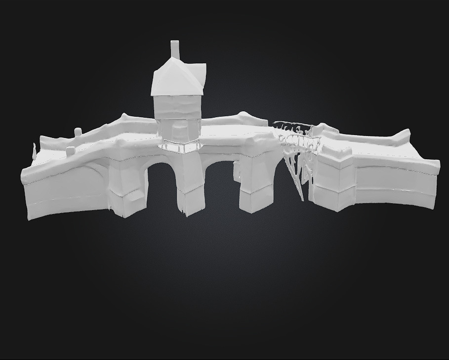 Medieval Bridge House Where Architecture Meets Adventure 3D model_8