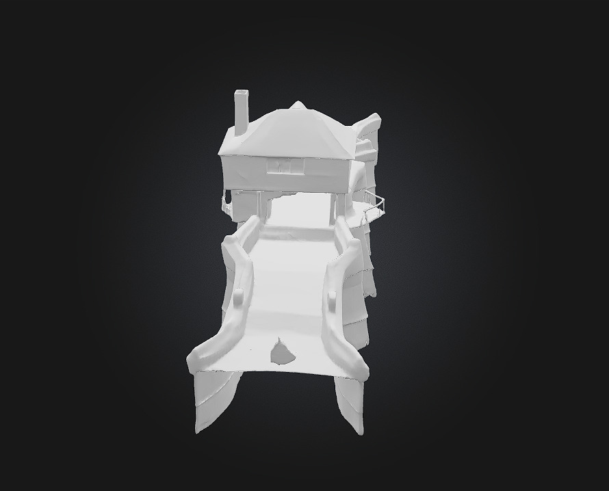 Medieval Bridge House Where Architecture Meets Adventure 3D model_7