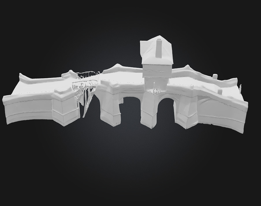 Medieval Bridge House Where Architecture Meets Adventure 3D model_6