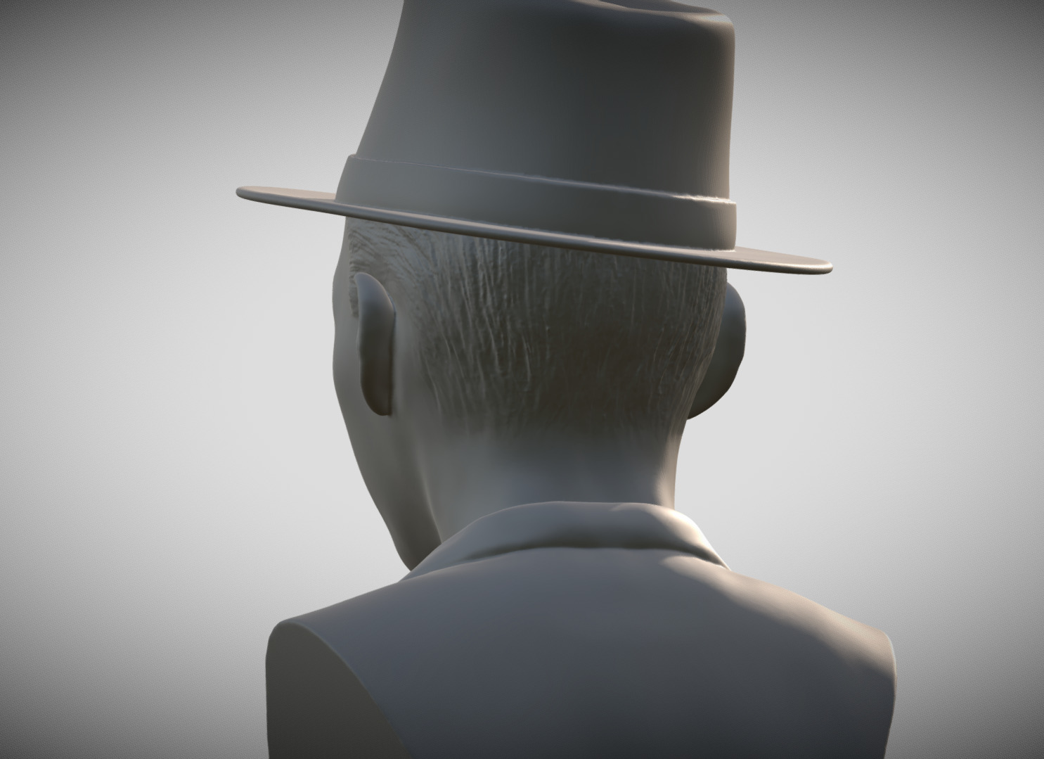 Frank Sinatra bust 3D print model_4