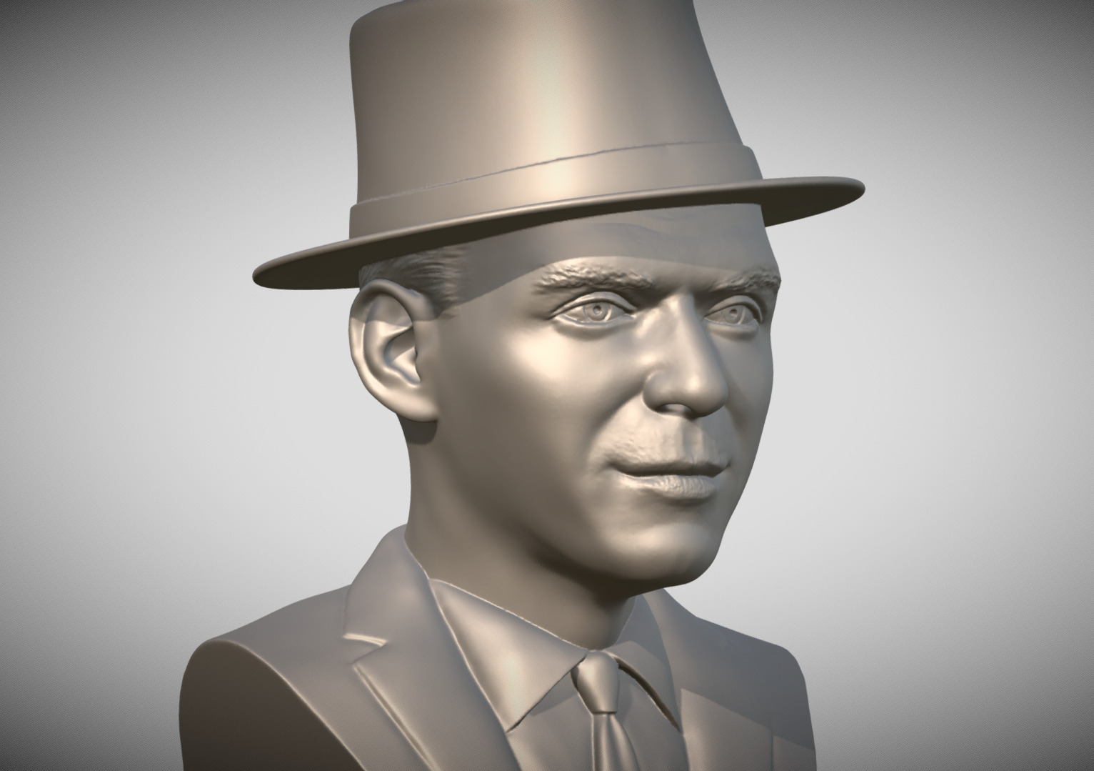 Frank Sinatra bust 3D print model_7
