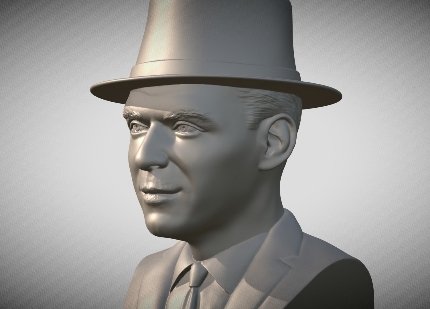 Frank Sinatra bust 3D print model_2
