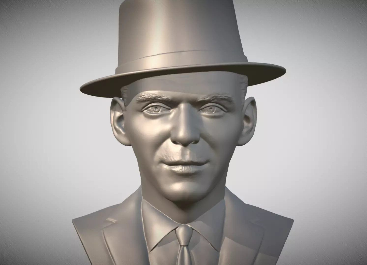 Frank Sinatra bust 3D print model_0