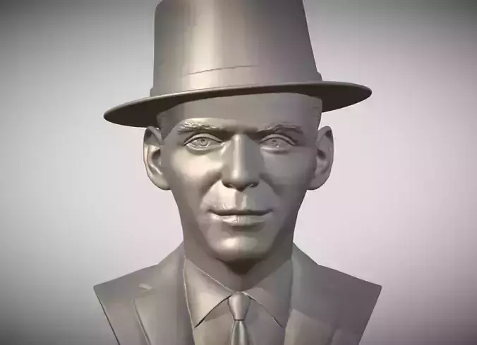Frank Sinatra bust 3D print model