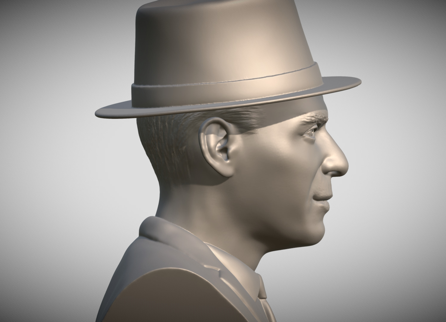 Frank Sinatra bust 3D print model_6