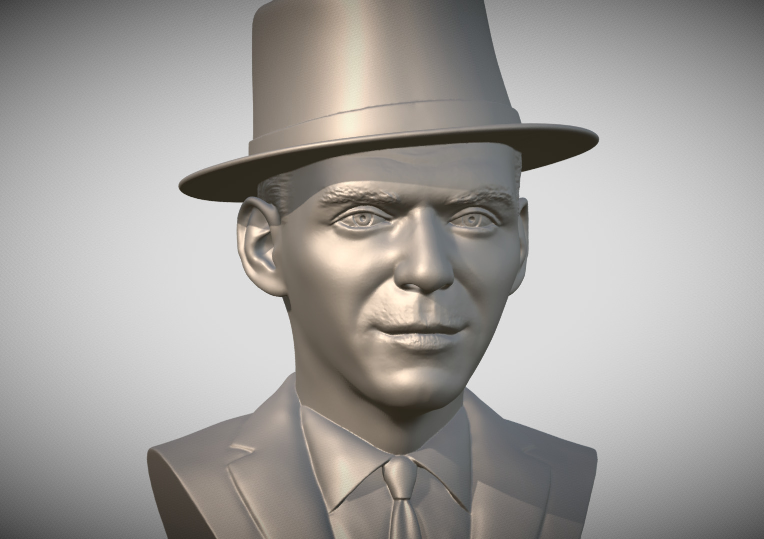 Frank Sinatra bust 3D print model_8