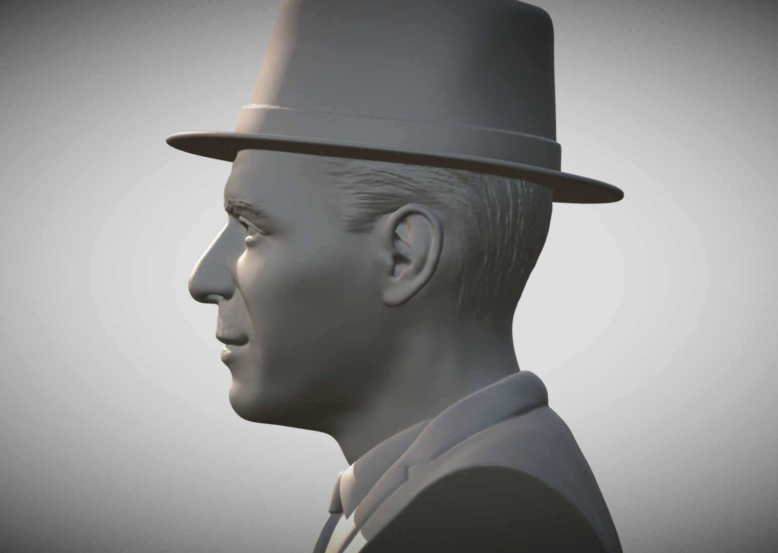 Frank Sinatra bust 3D print model_3
