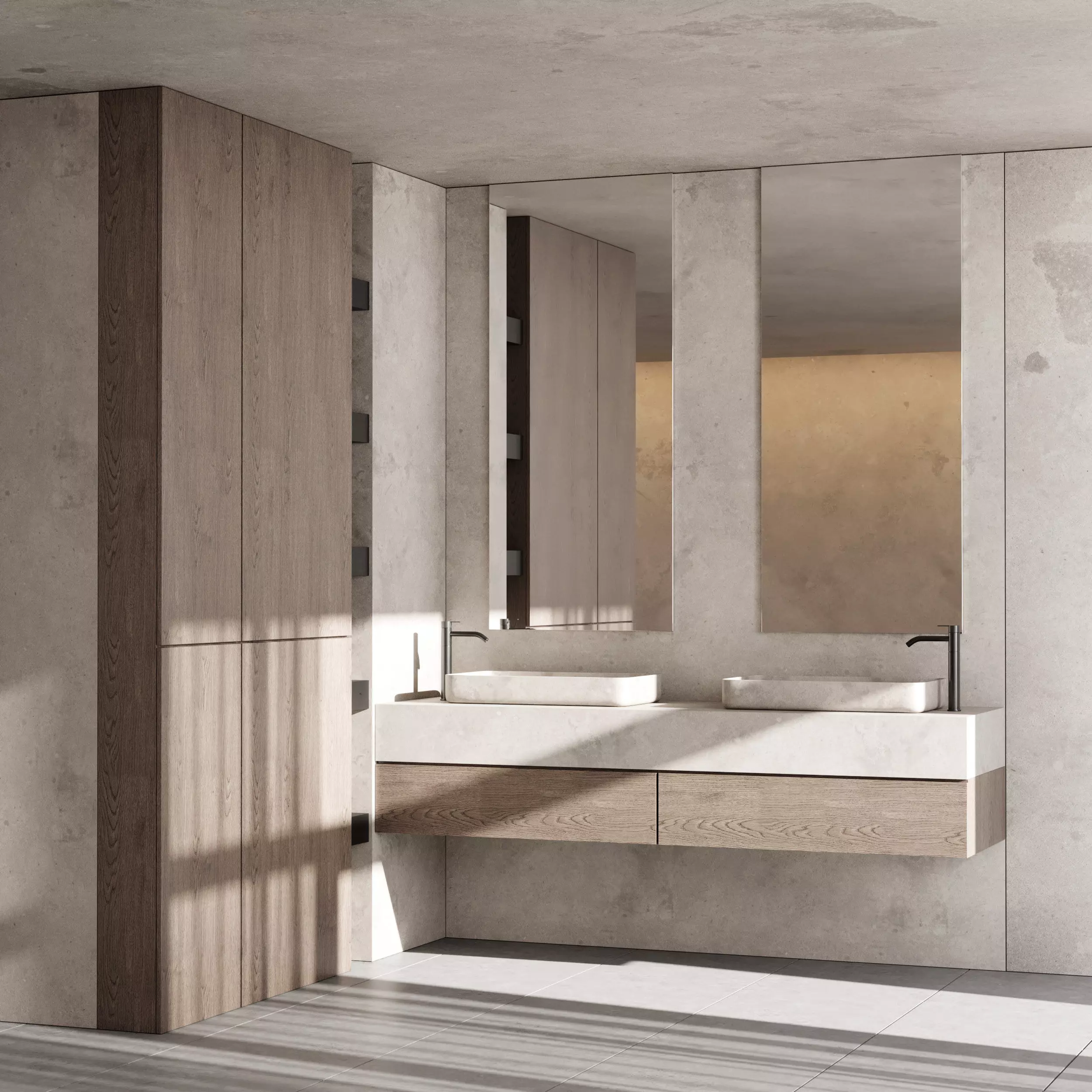 Bathroom furniture by Fauset Bathroom 122 Low-poly 3D model