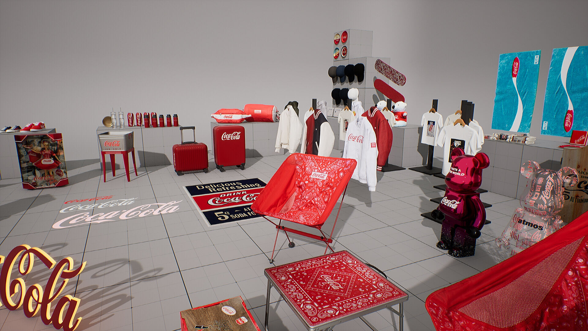 Coca-Cola Brand Merch - 40 Models 3D model_7