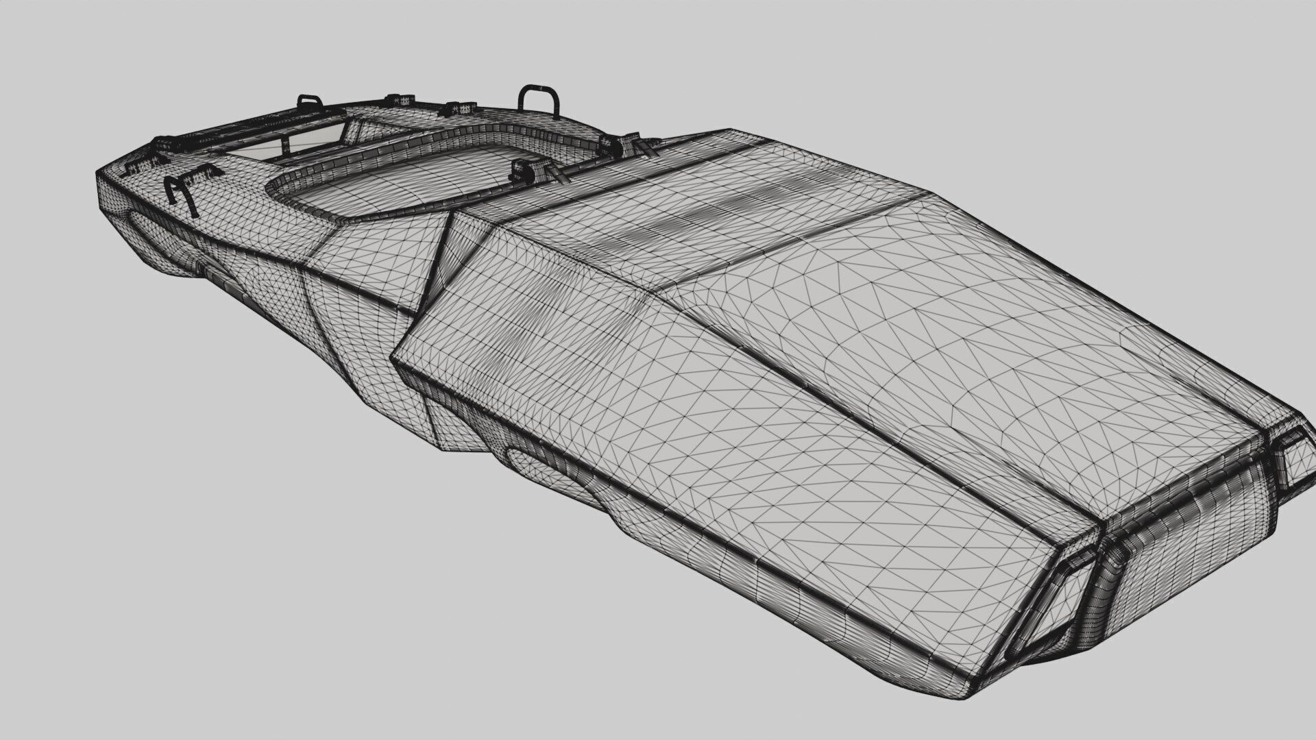 Futuristic Armoured Vehicle 8 Wheel Sci-Fi Rover Snow and Sand 3D model_16