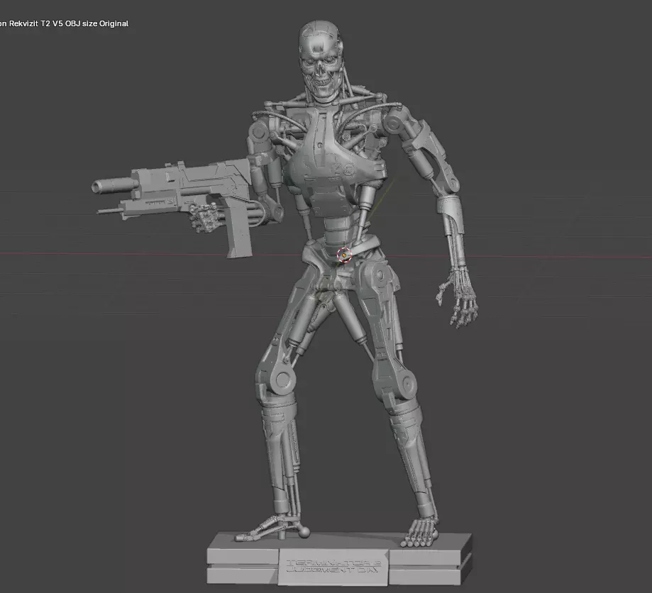 Terminator T-800 Endoskeleton Rekvizit T2 V5 3D print model_0
