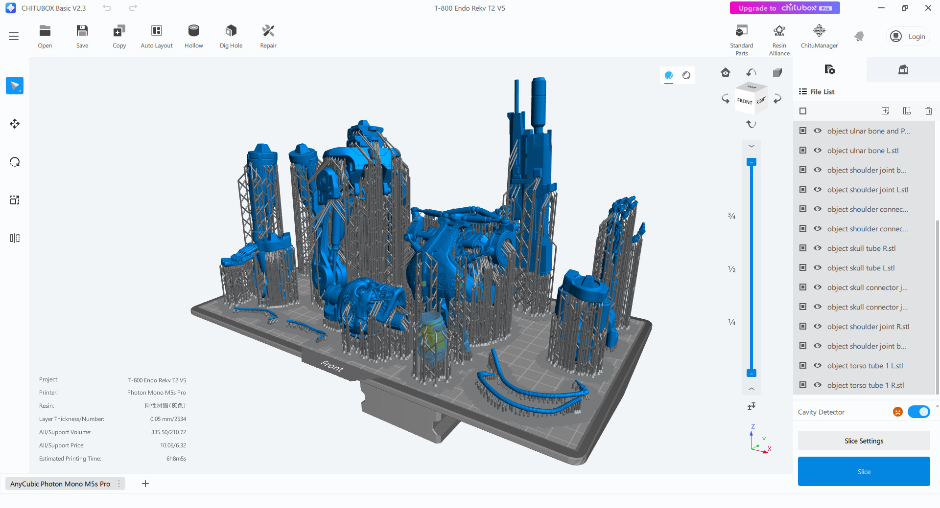 Terminator T-800 Endoskeleton Rekvizit T2 V5 3D print model_5