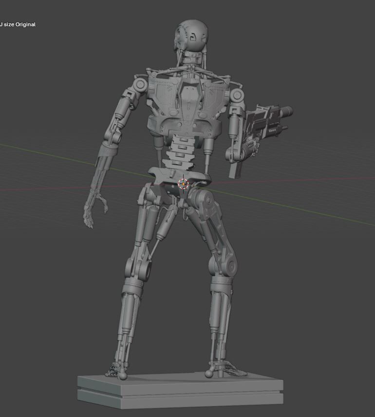 Terminator T-800 Endoskeleton Rekvizit T2 V5 3D print model_1