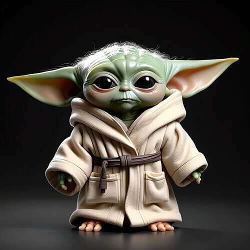 Baby Yoda Sculpture 3D print model