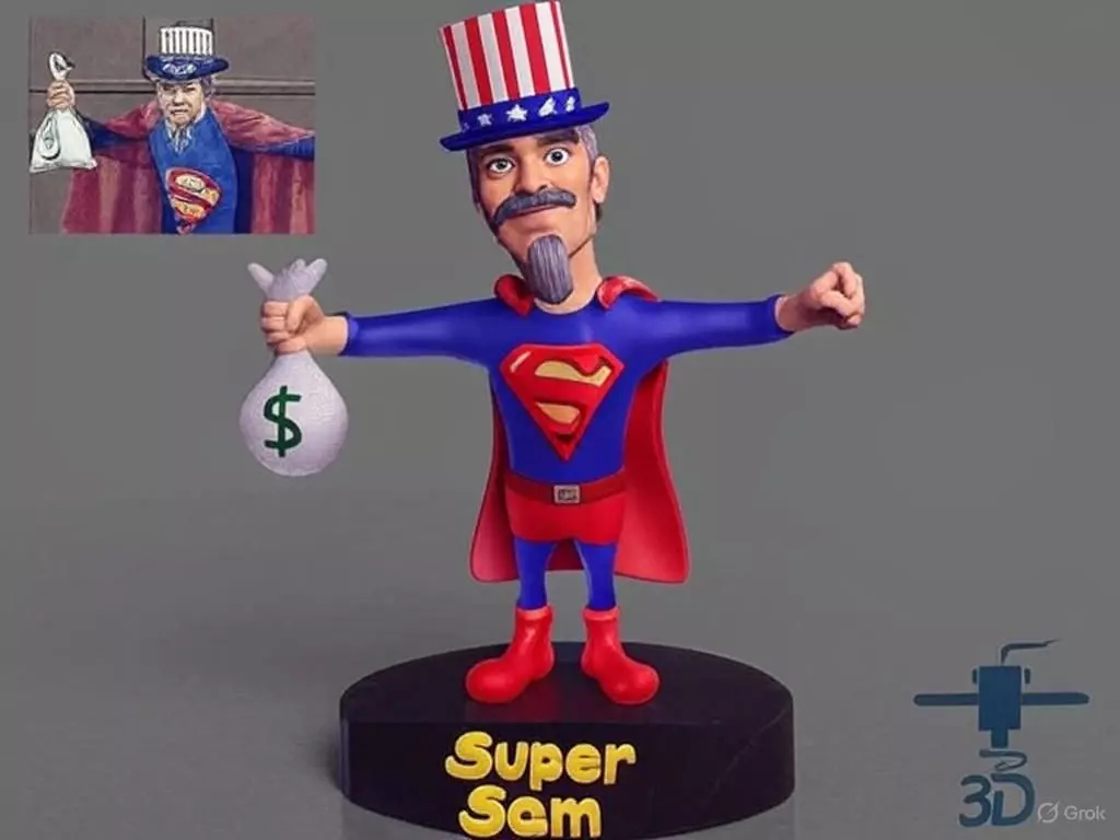 Super Sam 3D print model