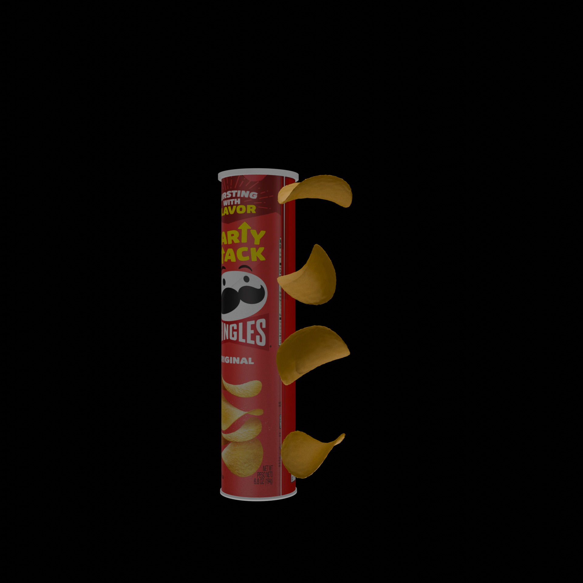 Original Pringles Chips 3D model_1