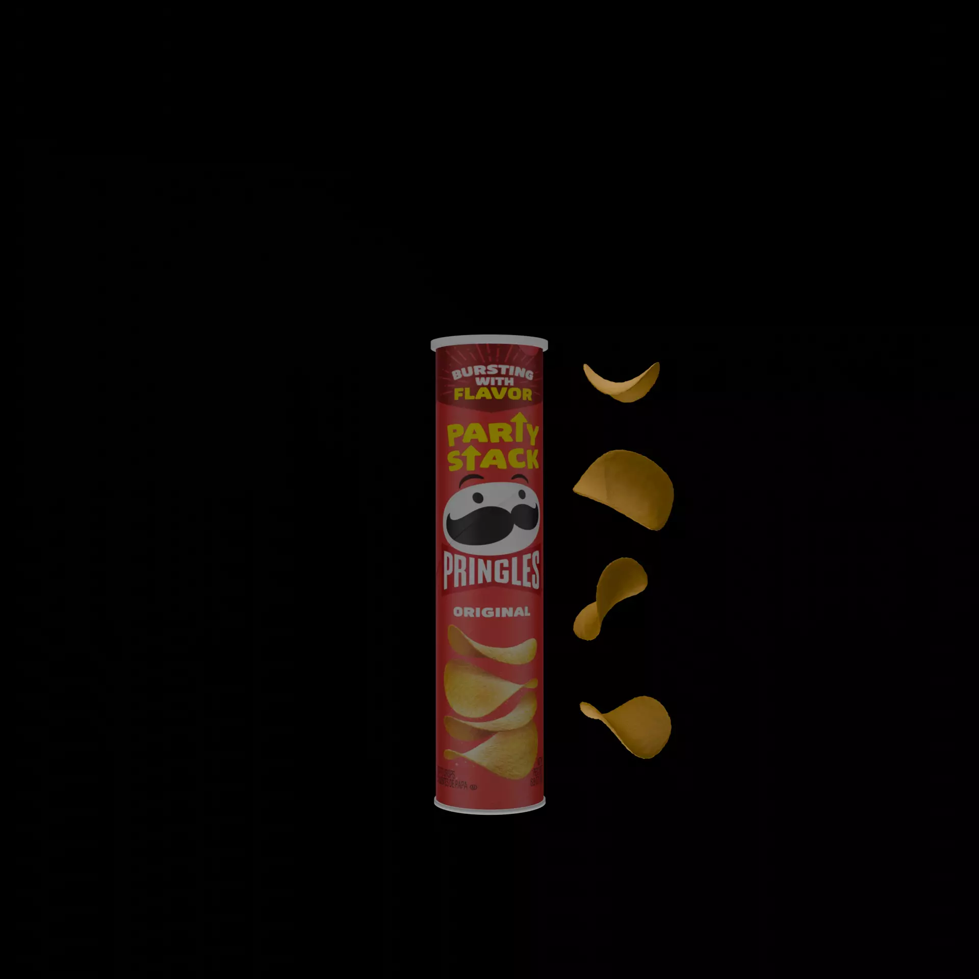 Original Pringles Chips 3D model_0