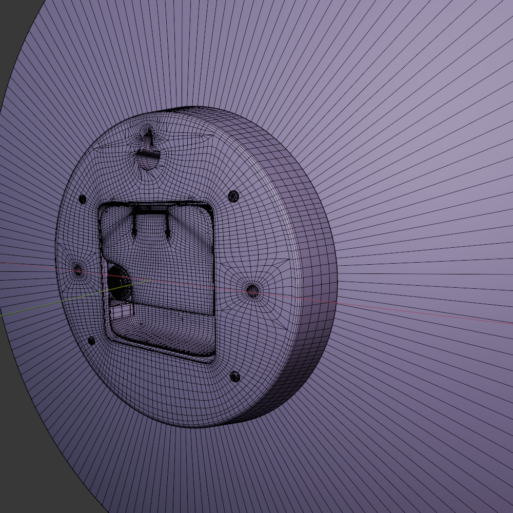 wall clock 3D model_2