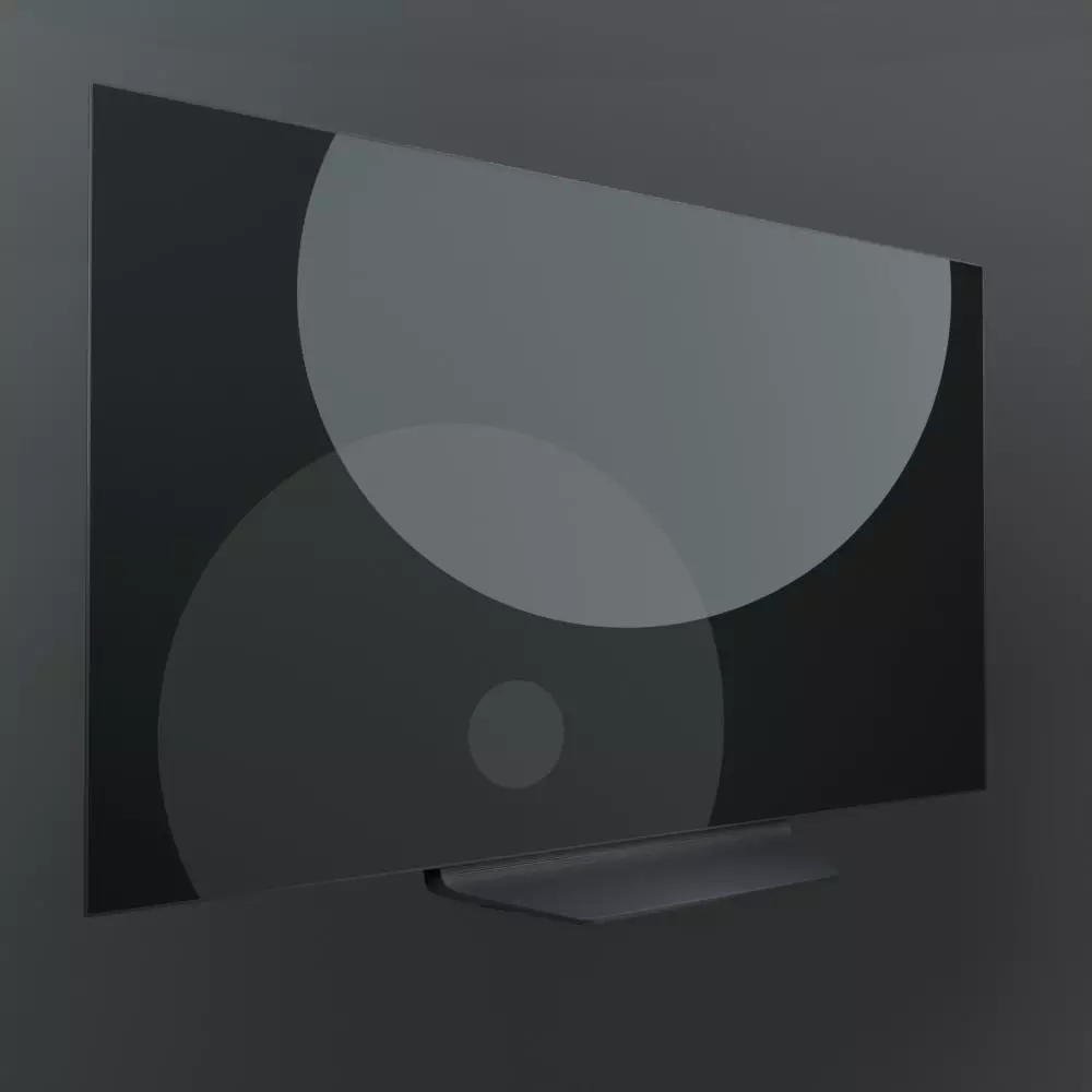 Television 4 3D model_0