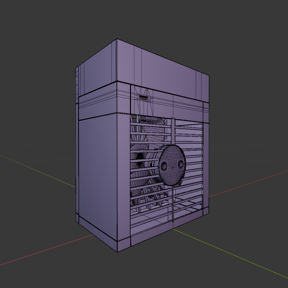 table fan 004 3D model_3