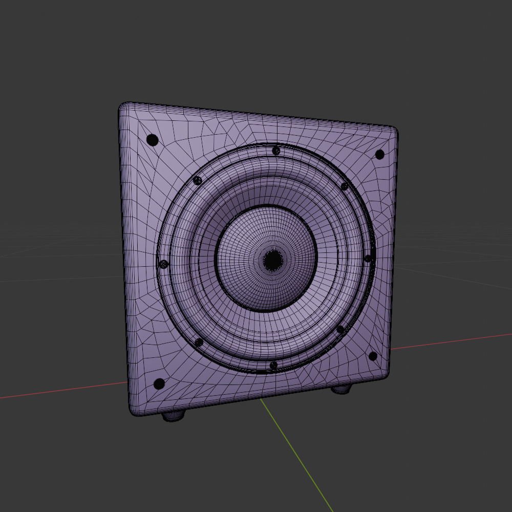 speeker 002 3D model_7