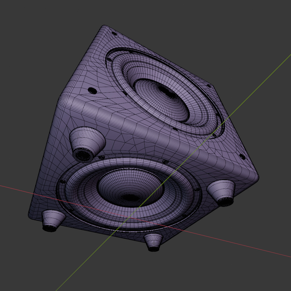 speeker 002 3D model_8