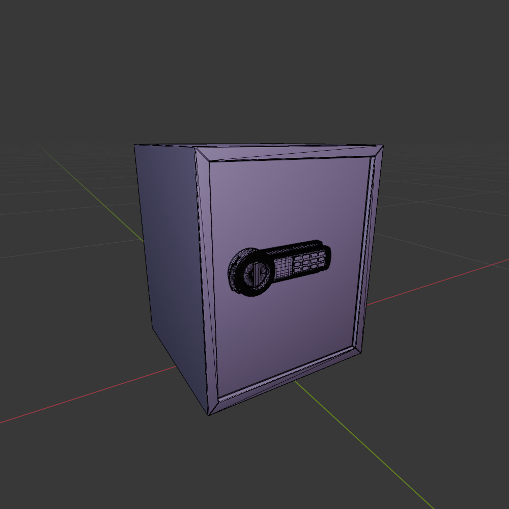 Locker 3D model_2