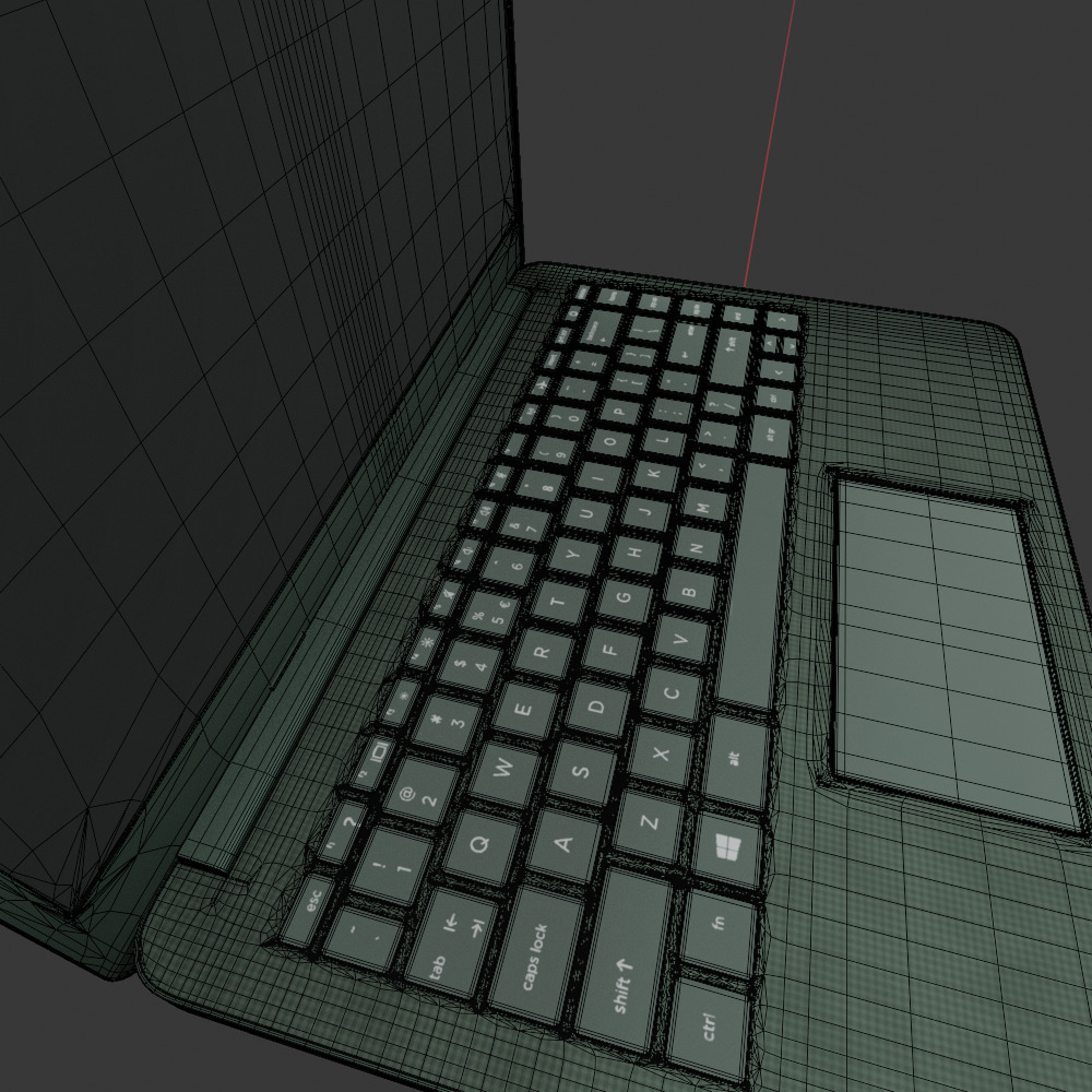 Hp laptop 3D model_5
