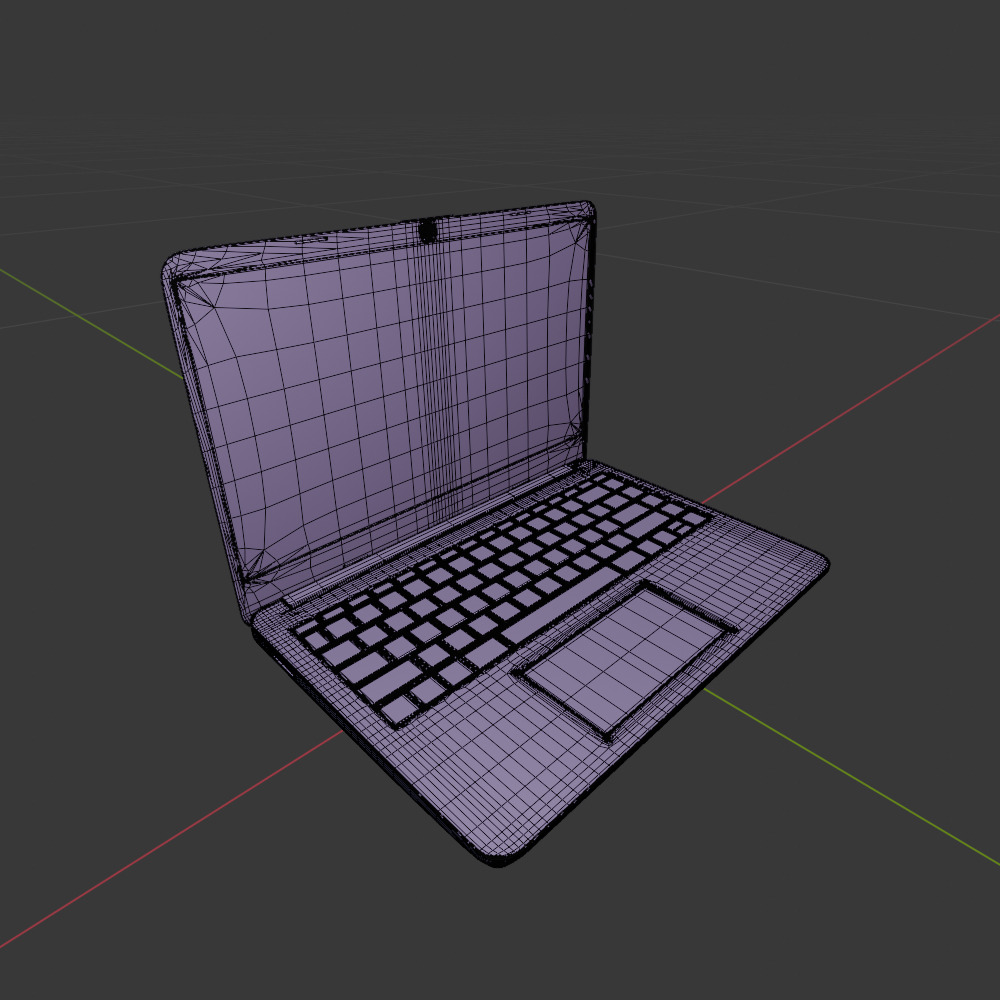 Hp laptop 3D model_3