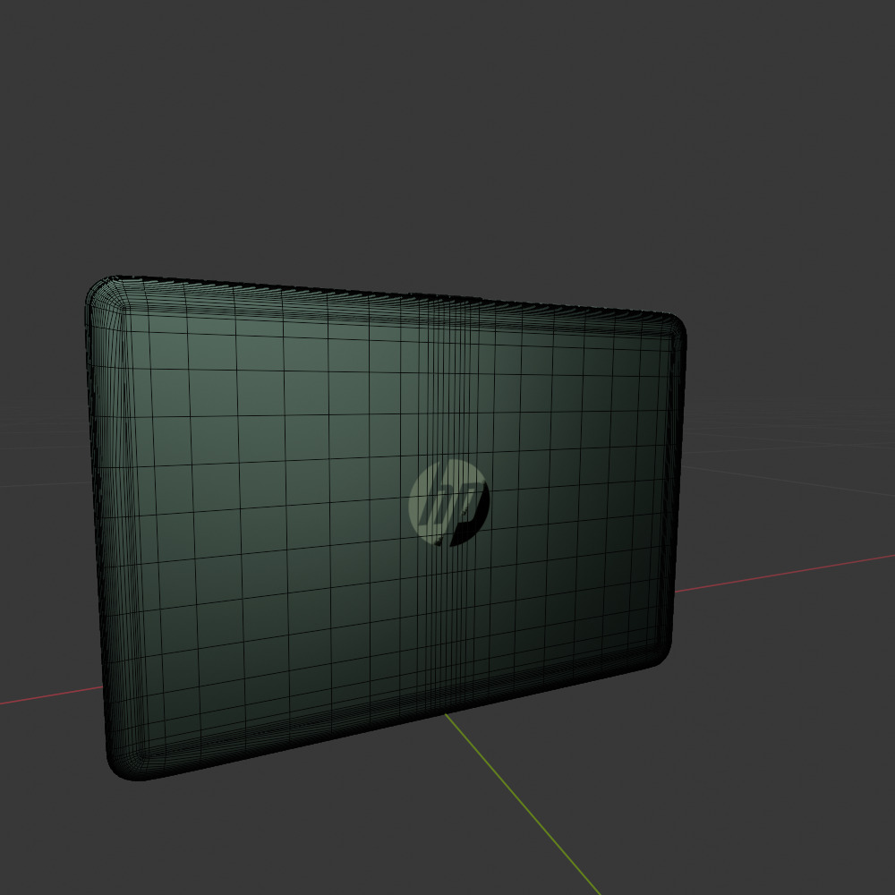 Hp laptop 3D model_4