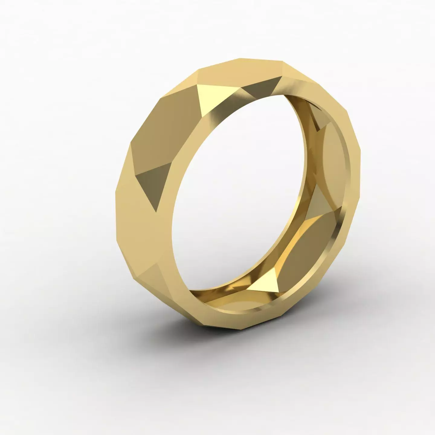 Facet Ring 02 3D print model_0