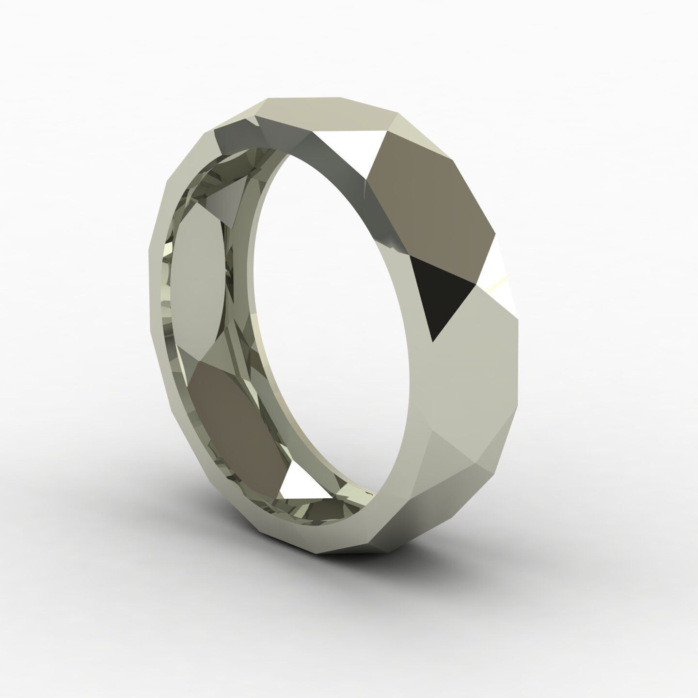 Facet Ring 02 3D print model_6