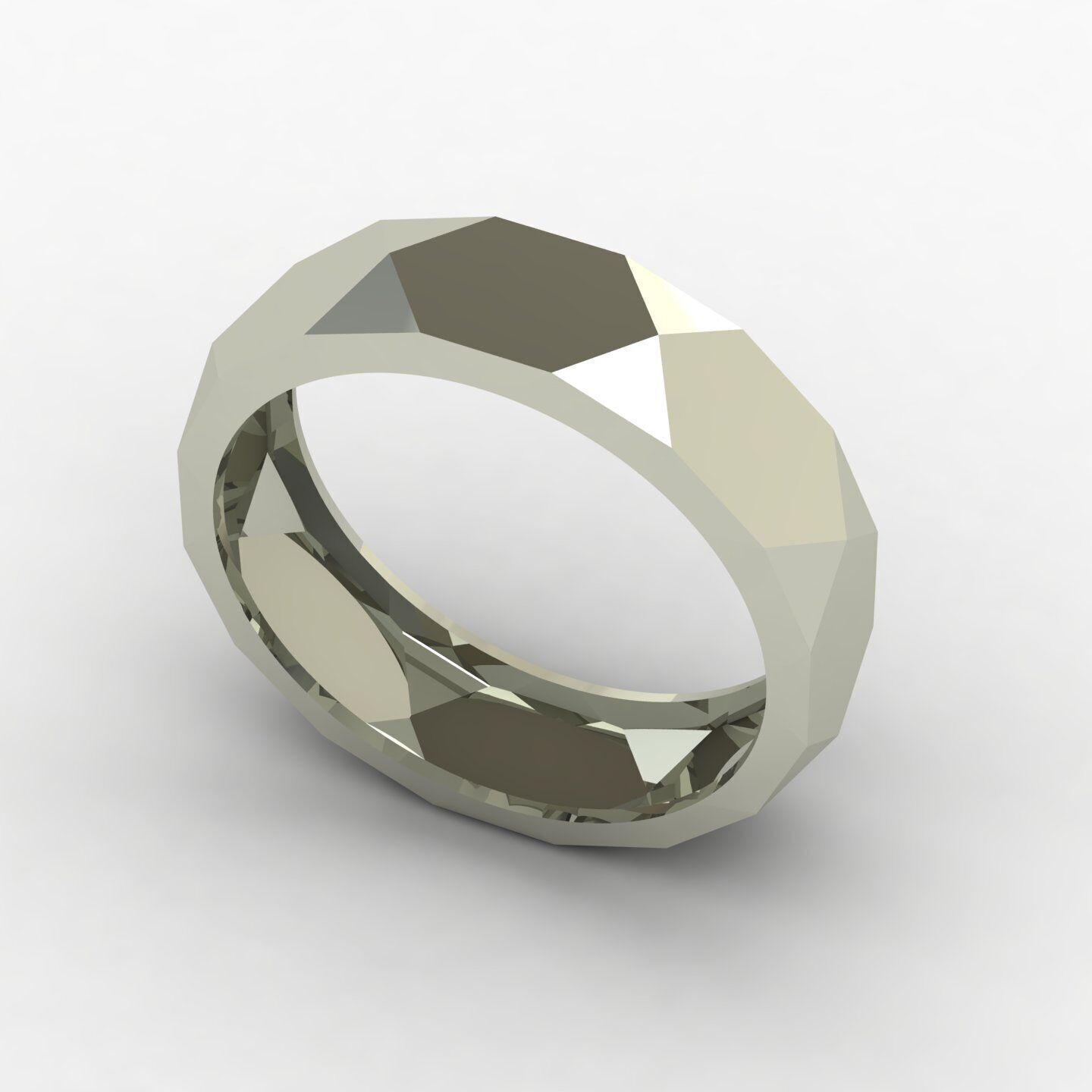 Facet Ring 02 3D print model_5