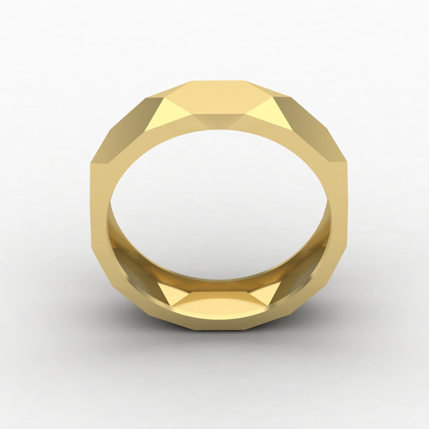 Facet Ring 02 3D print model_2