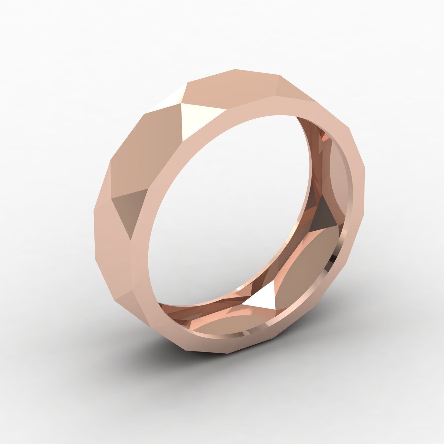 Facet Ring 02 3D print model_8