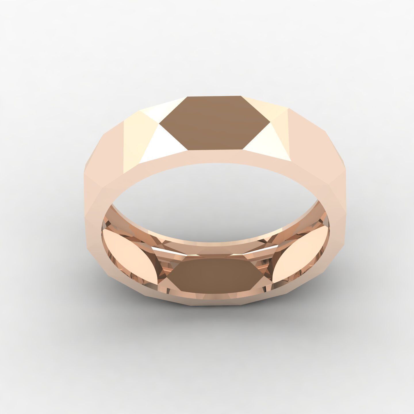 Facet Ring 02 3D print model_9