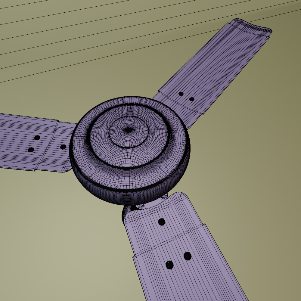 ceiling fan003 3D model_2