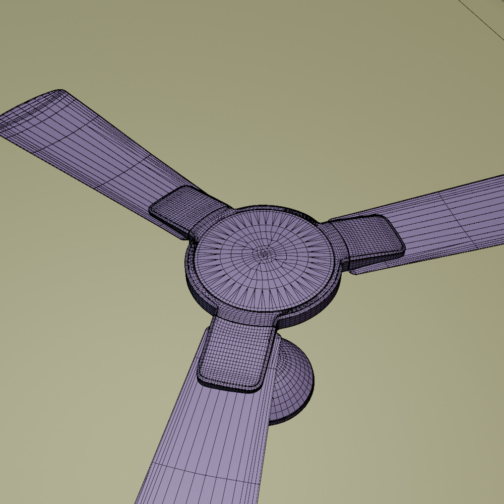 ceiling fan 3D model_2