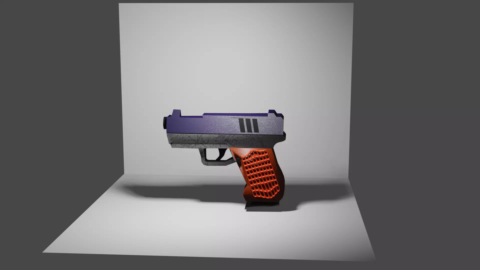 Hand Gun Free low-poly 3D model