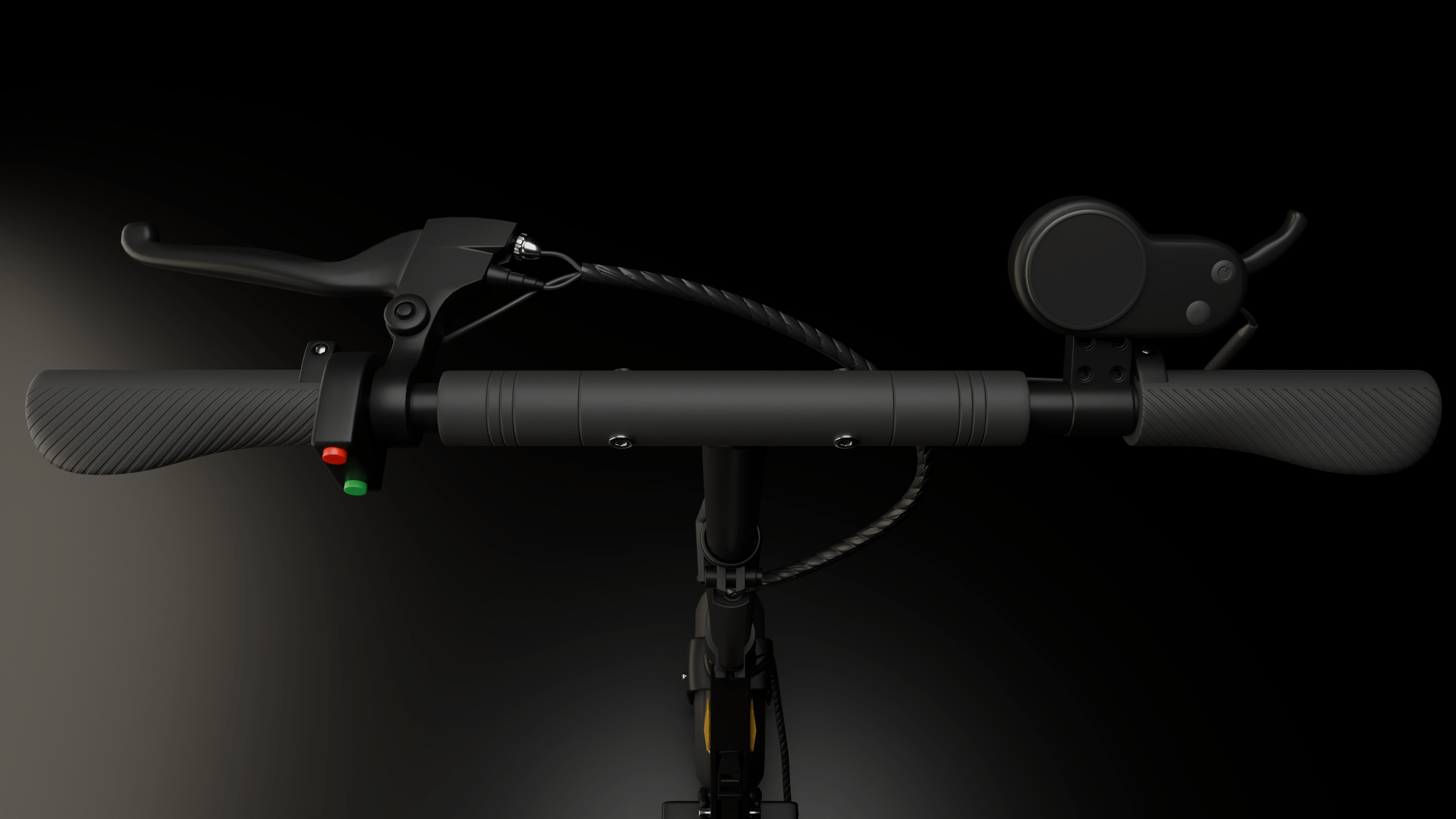 Electric Scooter Low-poly 3D model_2