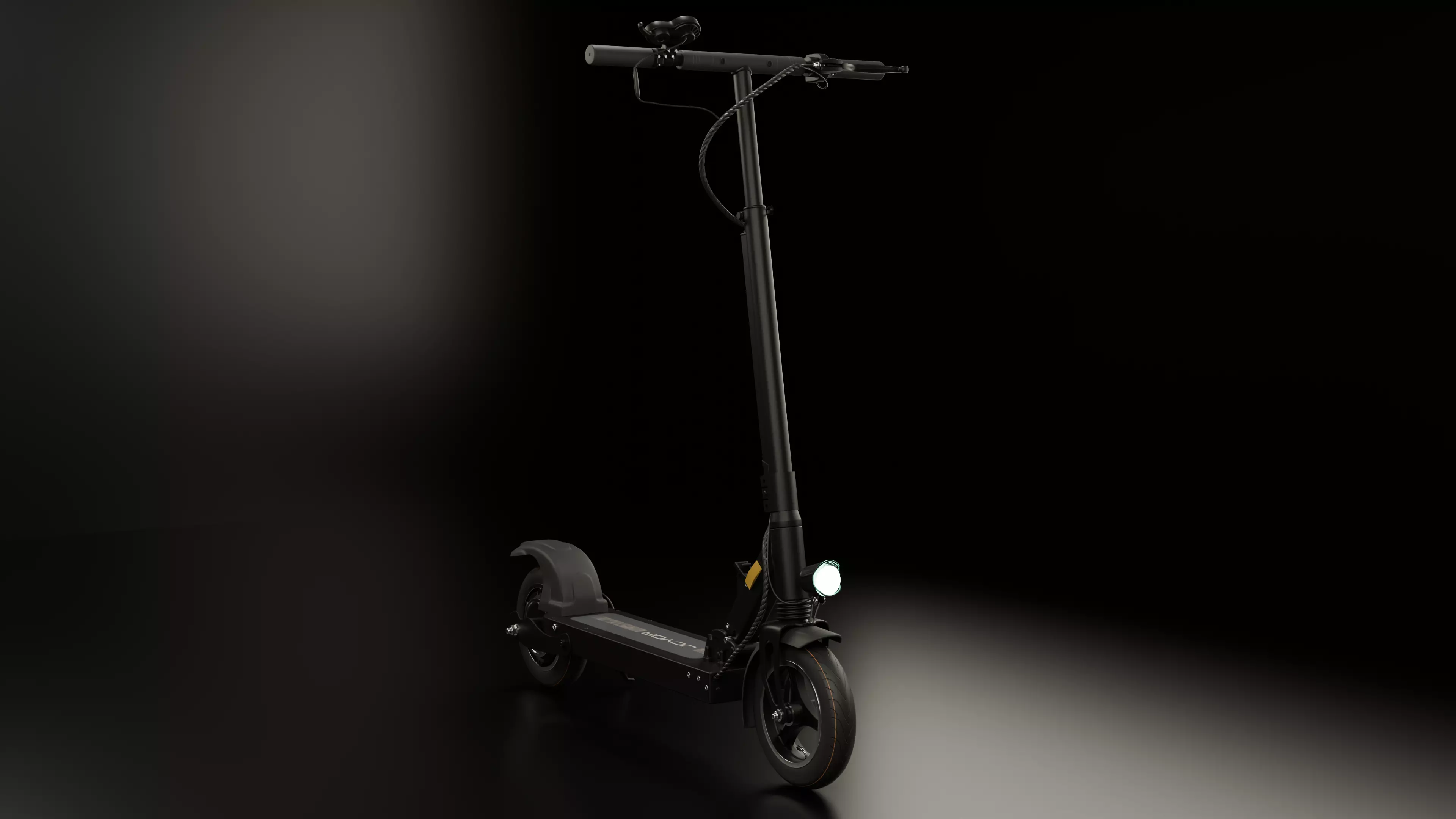 Electric Scooter Low-poly 3D model_0