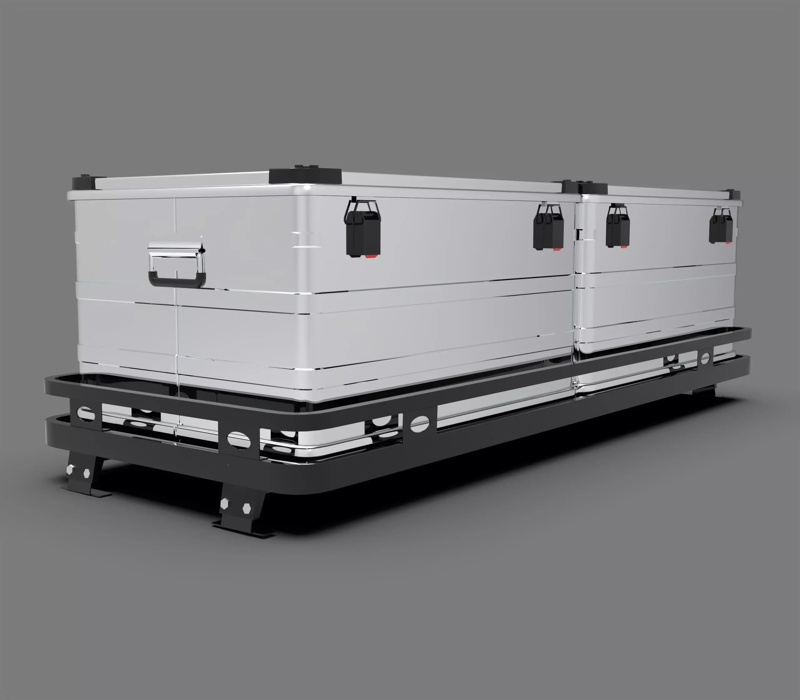 Generic Off-Road Storage Boxes Low-poly 3D model_0