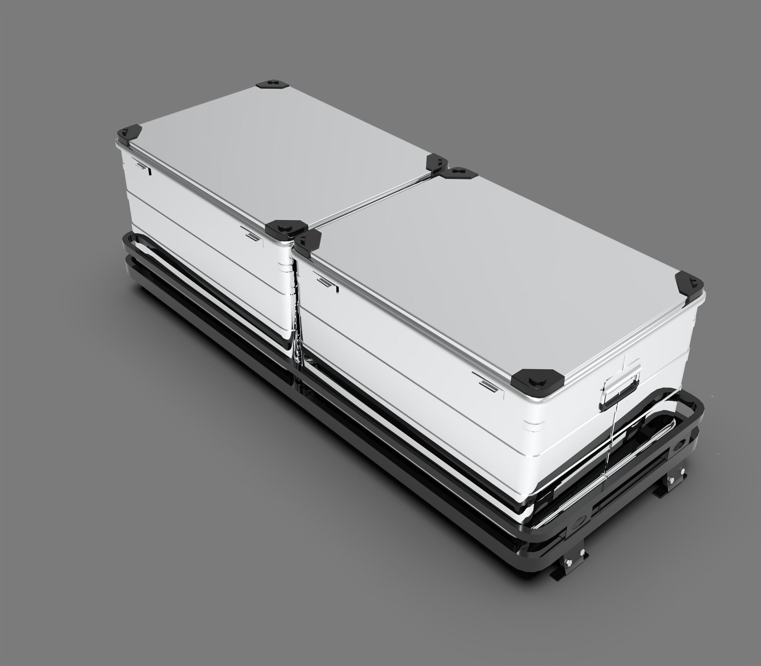 Generic Off-Road Storage Boxes Low-poly 3D model_3