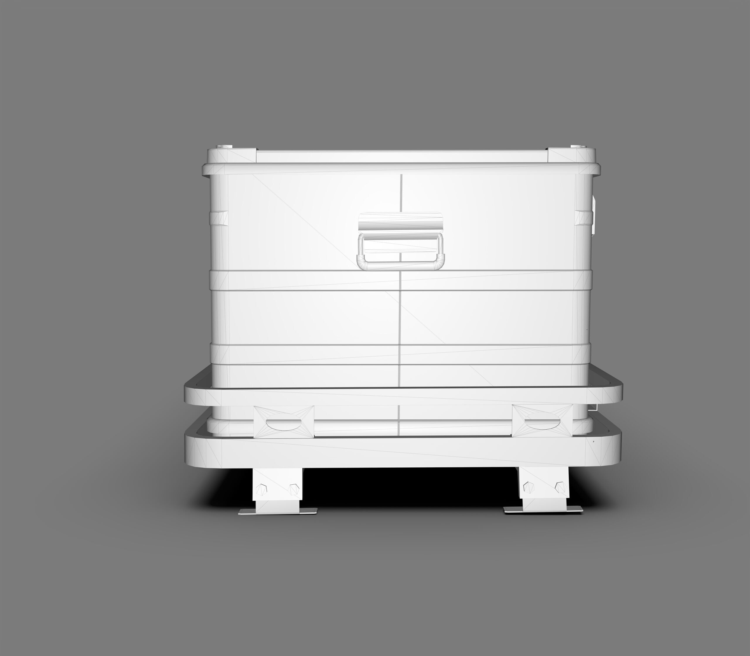 Generic Off-Road Storage Boxes Low-poly 3D model_8