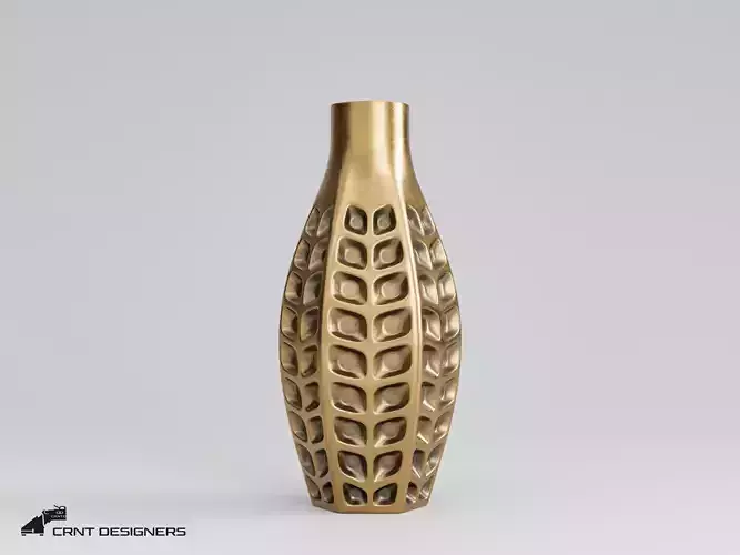 Geometric Leaf Vase - Antique Vase 