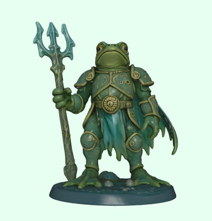 Tideguard Sentinel Frog Warrior of the Tidewalkers 3D print model_3