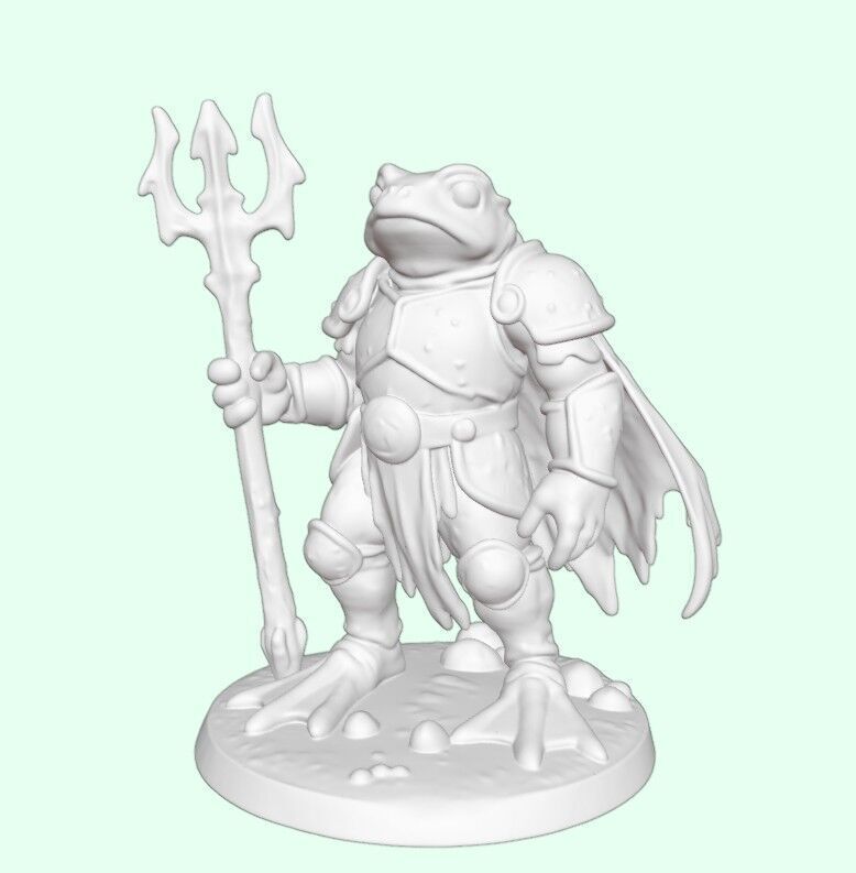 Tideguard Sentinel Frog Warrior of the Tidewalkers 3D print model_2