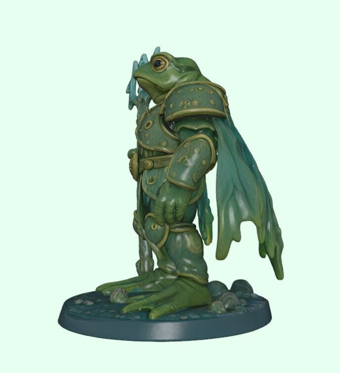 Tideguard Sentinel Frog Warrior of the Tidewalkers 3D print model_9