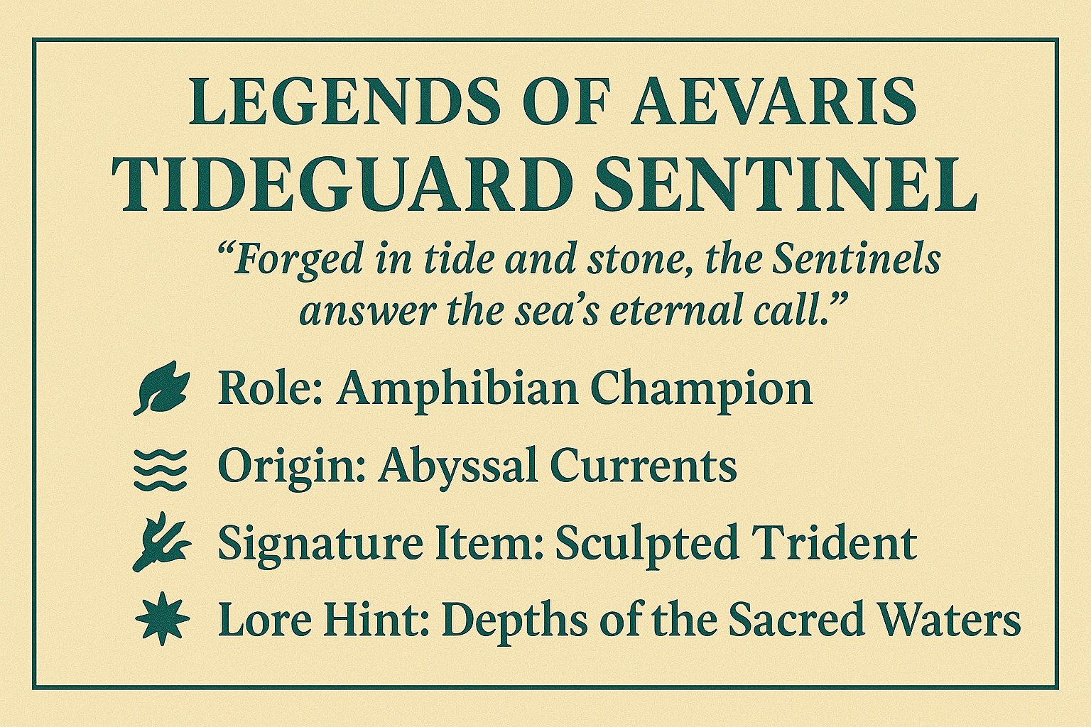 Tideguard Sentinel Frog Warrior of the Tidewalkers 3D print model_18