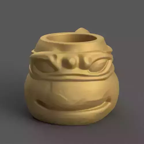 Ninja Turtles Planter Vase Urn Candy Dish Candle Holder STL